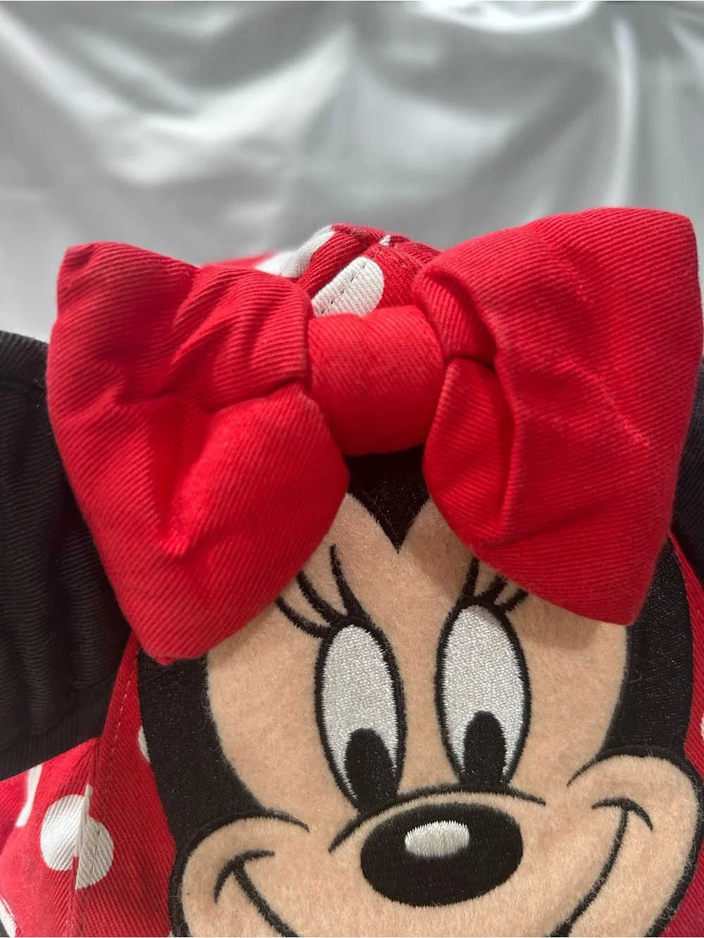 Official Hong Kong Disneyland Minnie Mouse Red Polka Dot Toddler Cap Ears Bow